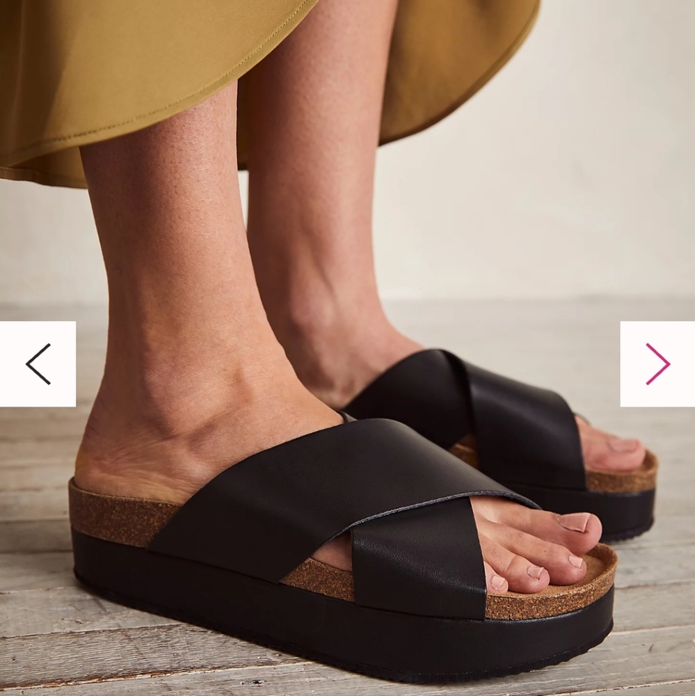 Free People Sidelines Flatform Sandals size 37 - Picture 1 of 6